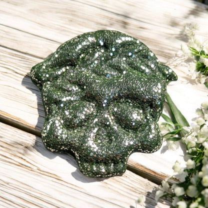 Boucles d'oreilles uniques ethnique crane mexicain