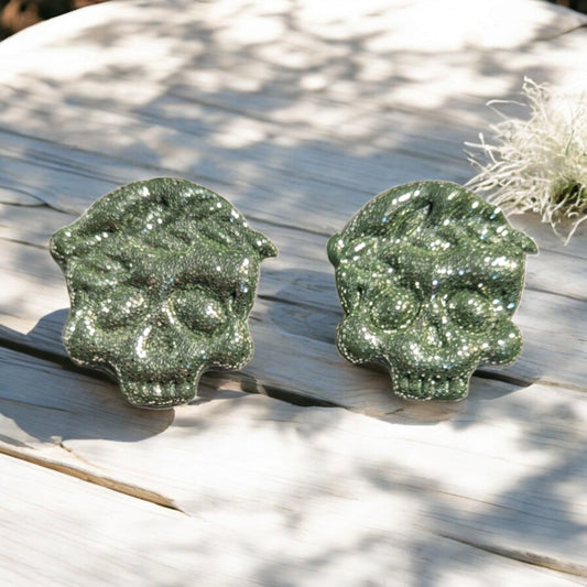 Boucles d'oreilles uniques ethnique crane mexicain
